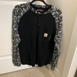 2 X BOCOMAL FR Shirts Flame Resistant Shirt 5.5oz 100% Cotton CAT2 Mens Lg